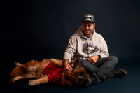 Chris and his dogs